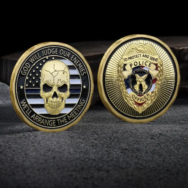 Enamel Military Police Challenge Coins - Image 2